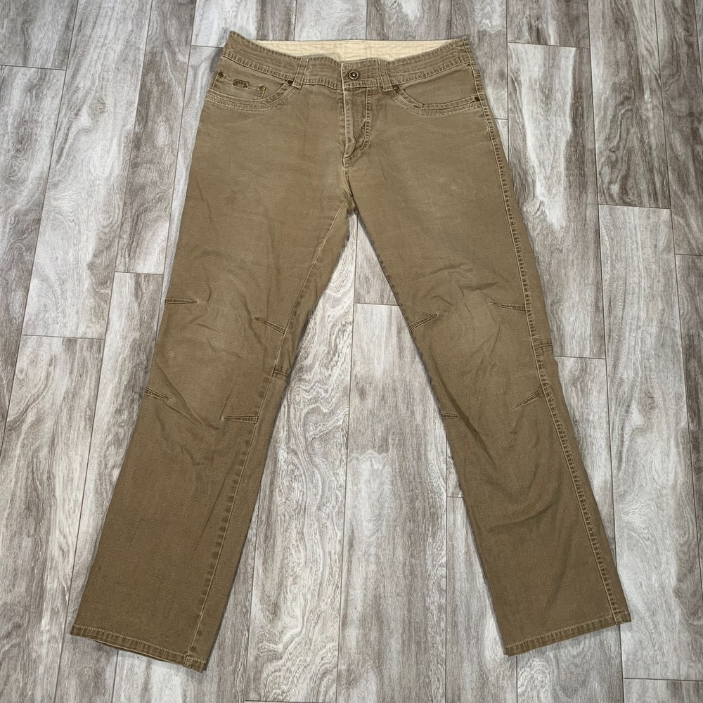 Kuhl Kanvus Pants Mens 34x30.5* Brown Durable Utility Outdoors Canvas Jeans